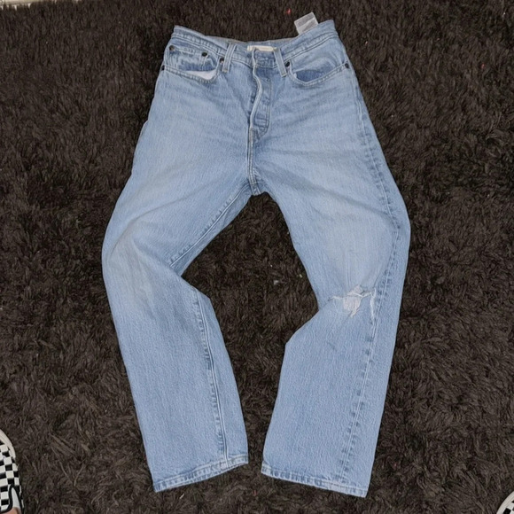 Custom Altered Levi Wedgie Straight leg jeans - Picture 8 of 16